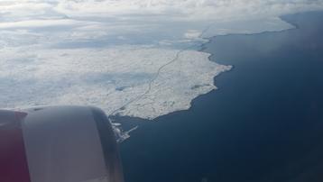 L'Islanda vista da un aereo