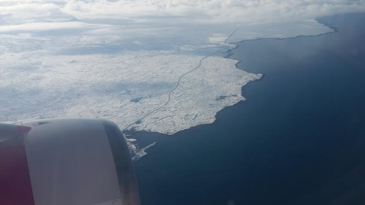 L'Islanda vista da un aereo