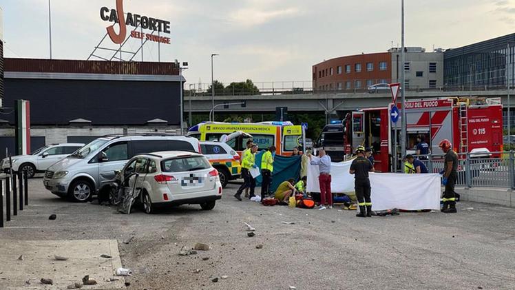 La scena dell'incidente a Ponte Alto ZILLIKEN/BERNARDINI