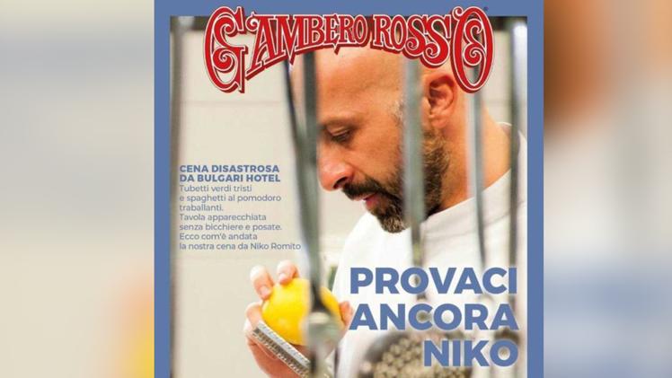 La copertina del Gambero Rosso con la stroncatura a Niko Romito