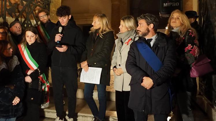 Gianluca De Giorgio, figlio di Monica De Rossi, ha lanciato un messaggio al termine del corteo contro la violenza sulle donne