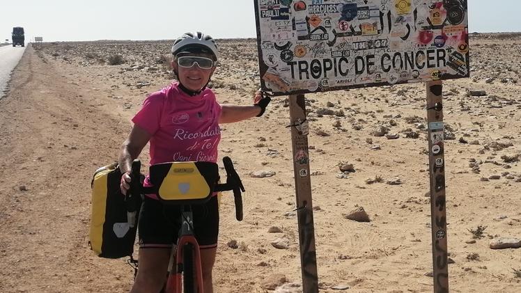 Francesca Guarato durante il suo ultimo viaggio in solitaria da Agadir a Dakar durato tre settimane M.G.