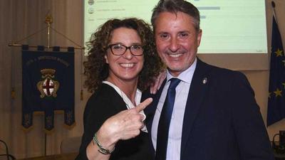 Milena Cecchetto e Gianfranco Trapula dopo le elezioni comunali. Ora i rapporti si sono raffreddati