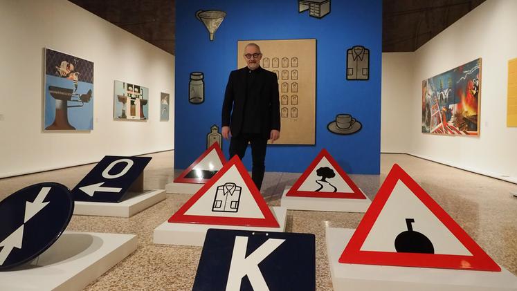 Basilica Palladiana Roberto Floreani, curator of the exhibition "Pop Beat Italia 1960-1979,” featuring the works of Stefanoni