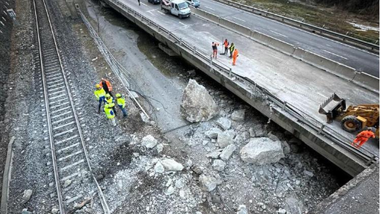 The first landslide The state highway 47 of Valsugana is completely open now