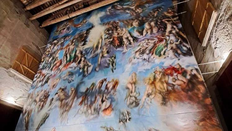 1:1 Scale The work reflects the Sistine Chapel in Vatican City