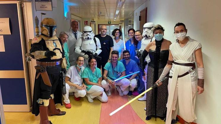 Star Wars Characters brighten up the pediatric ward at San Bortolo Hospital