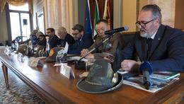 La conferenza stampa dell'adunata degli alpini a Vicenza COLORFOTO