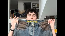 Madame mostra su Instagram i suoi jeans venduti su Vinted