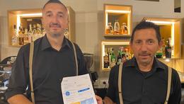 Luca e Dario Semenzato, proprietari del ristorante di strada Padana verso Padova