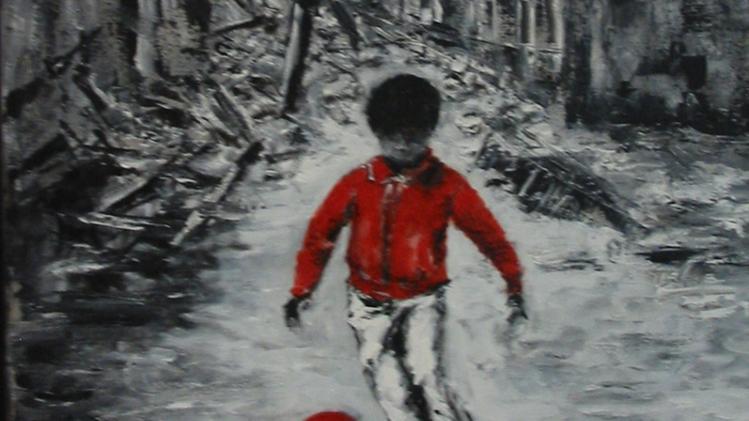 "Il gioco rifugio dei piccoli in un mondo impazito dei grandi" un'opera di Antonietta Meneghini