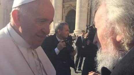 L’incontro a Roma tra Papa Francesco e Giuseppe Stoppiglia