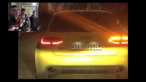 L'Audi gialla ricercata dalle forze dell'ordine