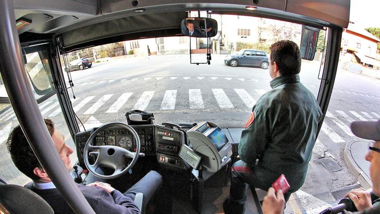 Una delle guardie private che hanno svolto servizio di sorveglianza sull’autobus tra Schio e Vicenza