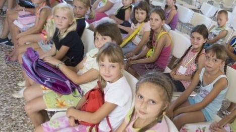 I bambini di Chernobyl ospitati lo scorso anno dalle famiglie. A.MAS.