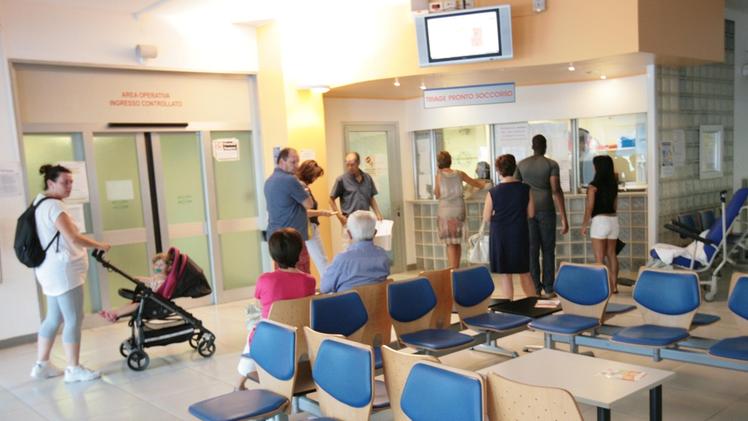 La sala d’attesa del pronto soccorso dell’ospedale San Bortolo