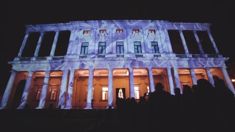 Lo spettacolo di videomapping a Palazzo Chiericati