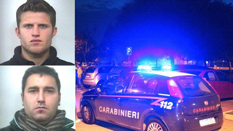 I due arrestati dai carabinieri