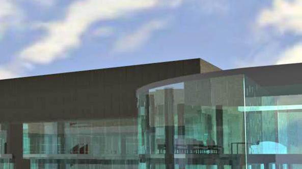 Il cantiere del futuro polo museale Santa ChiaraIl rendering del progetto
