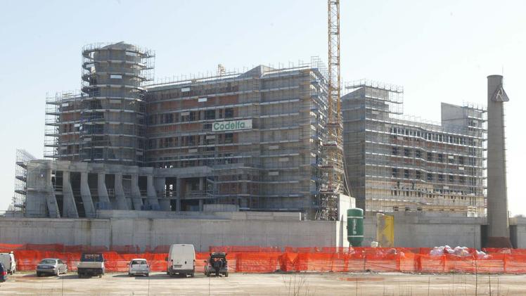 Giugno 2008: il cantiere del nuovo tribunale a Borgo Berga