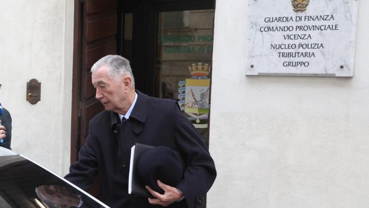 L'ex presidente di BpVi Gianni Zonin nuovamente interrogato. COLORFOTO/IMPIUMI