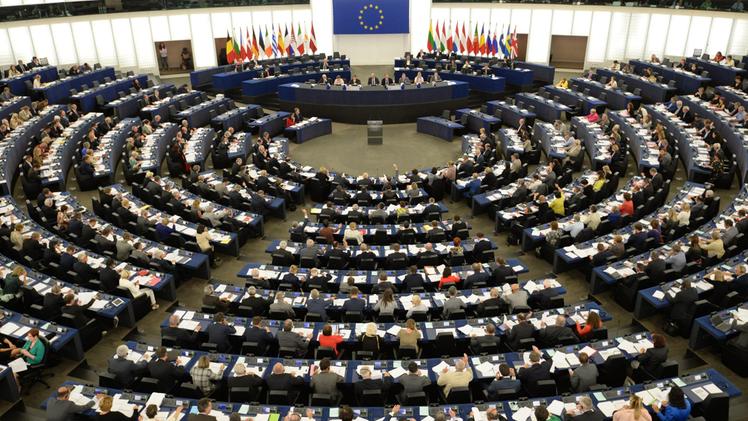 L'aula del Parlamento europeo a Strasburgo