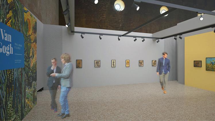 Ecco come si presenteranno le stanze che accoglieranno le opere di Van Gogh
