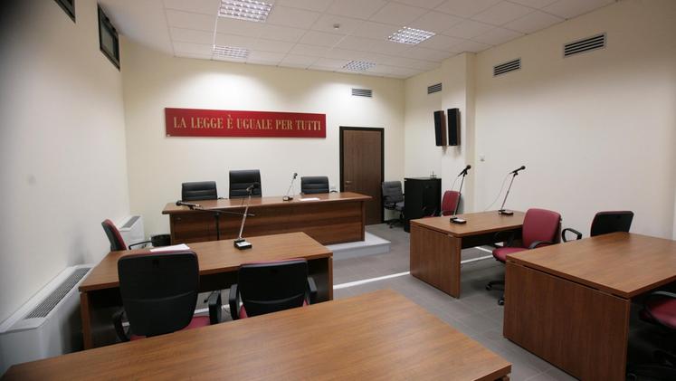Una delle aule penali del tribunale di Vicenza