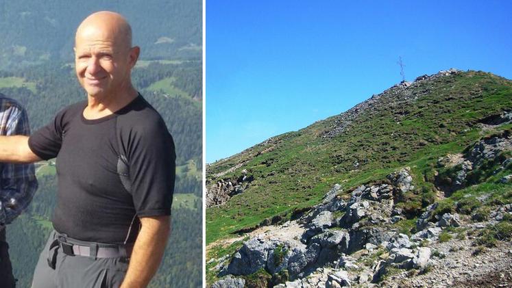 Pietro Merlo, 65 anni, ha perso la vita sul monte Cola. CECCON