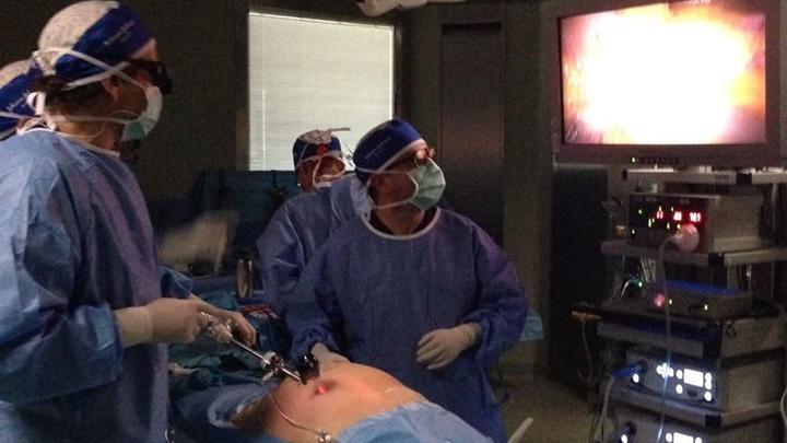 L’intervento chirurgico effettuato all’ospedale di Bassano