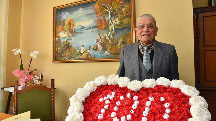 Emilio Mastrotto con i suoi 100 anni è attualmente l’uomo più longevo di Montecchio. MASSIGNAN