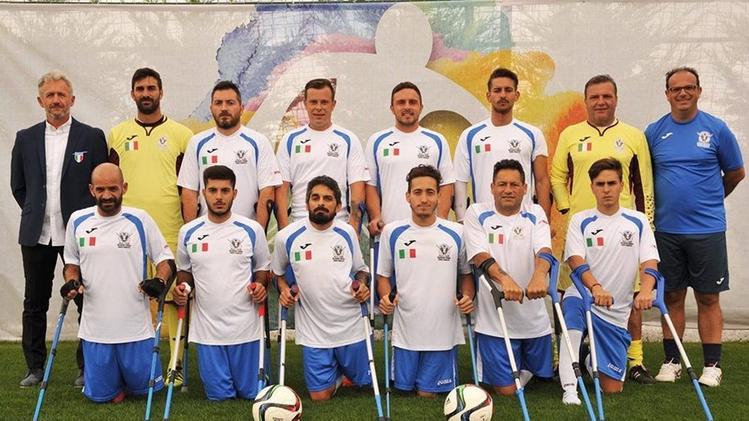 La nazionale italiana amputati assistita dal fisioterapista Nichele è pronta per i mondiali di calcio in Messico
