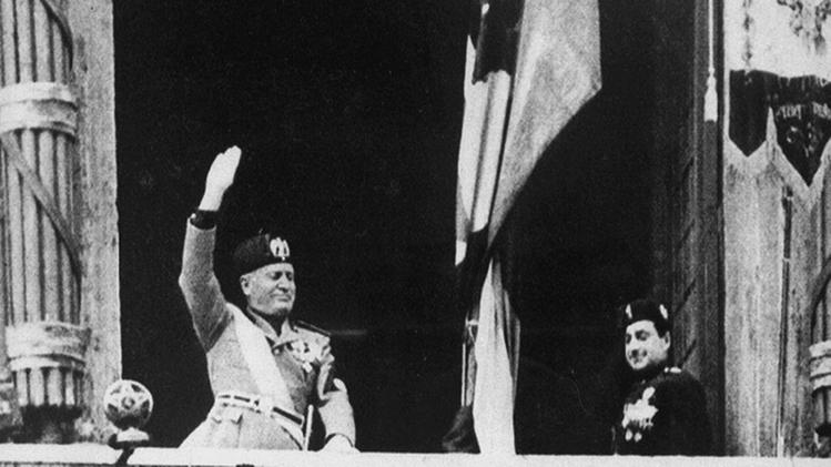 Una foto d'archivio di Benito Mussolini