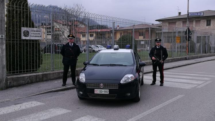 Intervento dei carabinieri di Arzignano