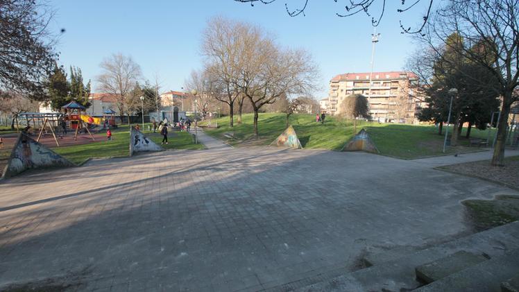 Il parco giochi di via Adenauer