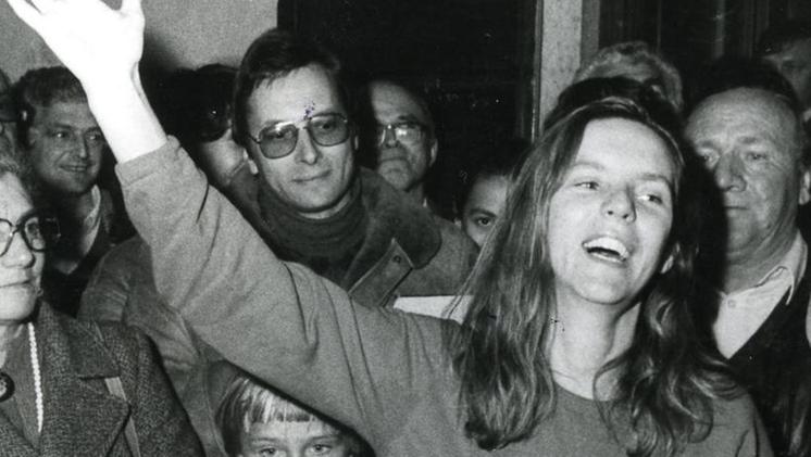 Marica Berica Marchiorello il giorno della liberazione l'8 marzo 1983