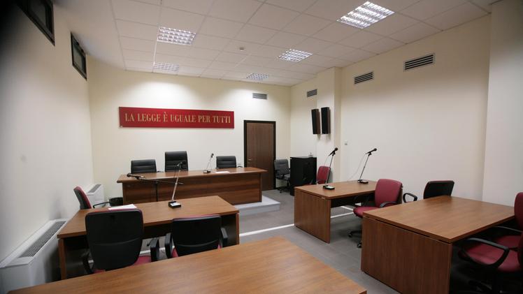 Un'aula del tribunale di Vicenza