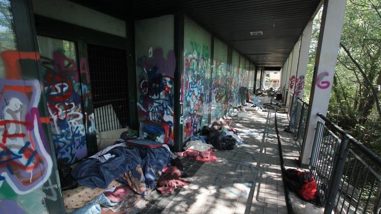 L'area occupata da senzatetto (COLORFOTO)