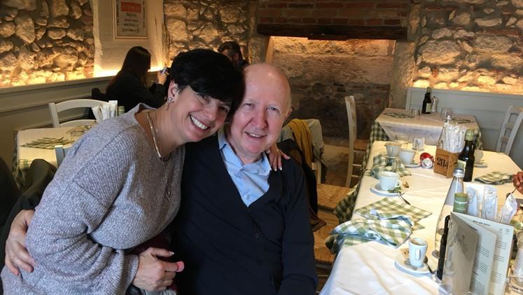 Ann Elizabeth Harwood nel Veronese con lo storico Mario Gecchele che ha svolto le ricerche