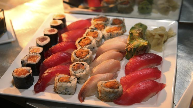 Un piatto di sushi