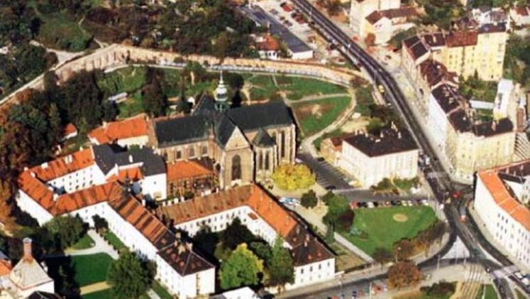 Una veduta aerea di Brno, la città ceca dove vive il vicentino