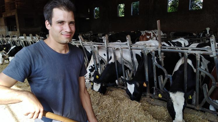 Luca Savio è uno degli allevatori che non si arrende ed è fiducioso nel futuro come il collega Luigi Censi