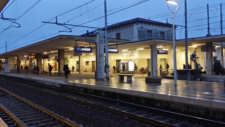 La stazione dei treni di Vicenza. ARCHIVIO