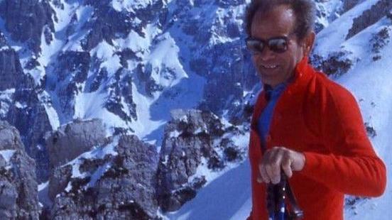 Giacomo Albiero in una delle sue tante scalate in solitaria. FADDA