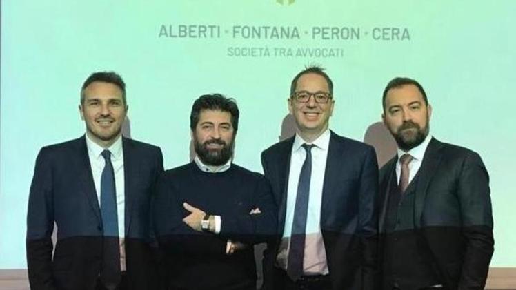 Da sx Nicola Cera, Francesco Fontana, Stefano Peron, Nicola Alberti
