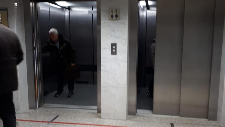 L'ascensore del San Bortolo rimasto bloccato