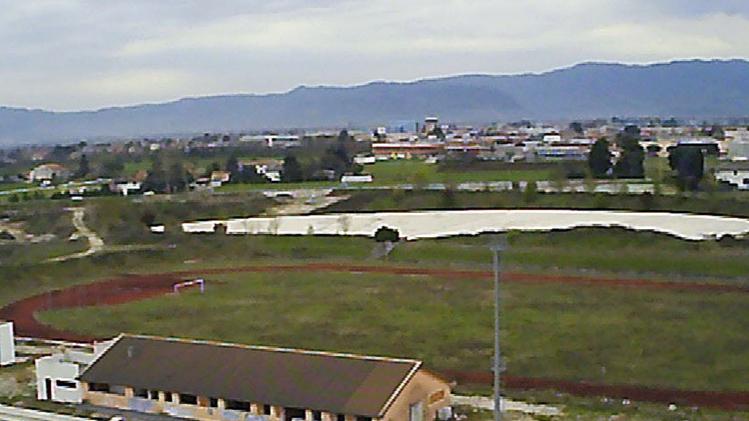 Veduta aerea dell’area dove verrà realizzata la cittadella sportiva
