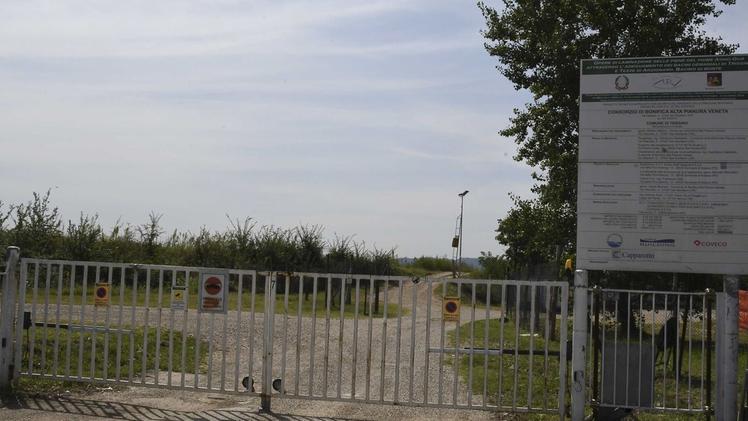 Il rendering delle briglie collegate al futuro bacino di laminazioneL’accesso all’area di cantiere destinata al bacino di Tezze.  ARCHIVIO