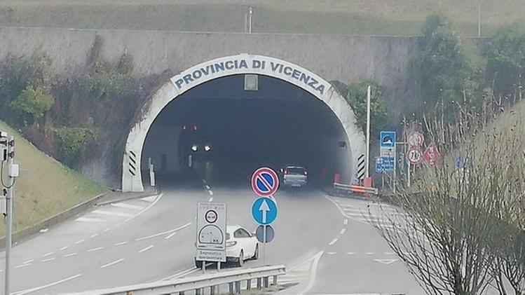 Il tunnel Valdagno-Schio ha superato nel 2018 il tetto dei due milioni di transiti.  MOLINARI