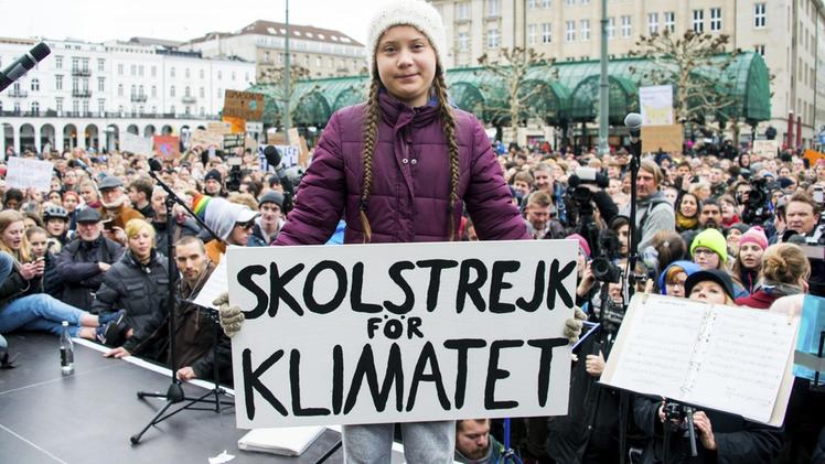 L’attivista 16enne Greta Thunberg. FOTO ANSA